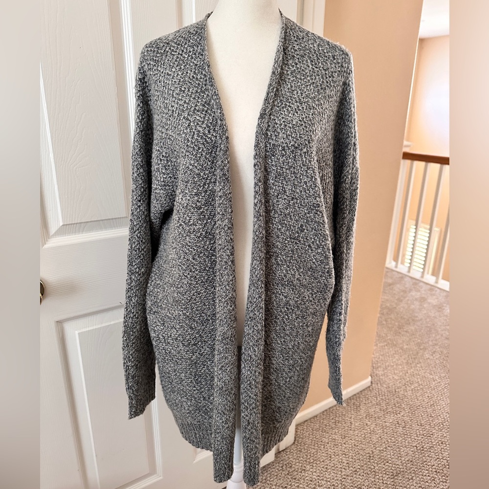 Express Grey 2 toned cardigan sweater